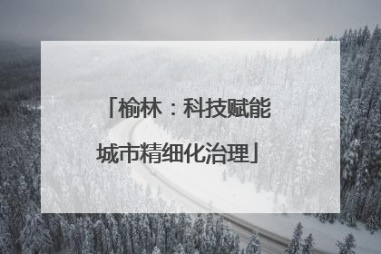 榆林：科技赋能城市精细化治理