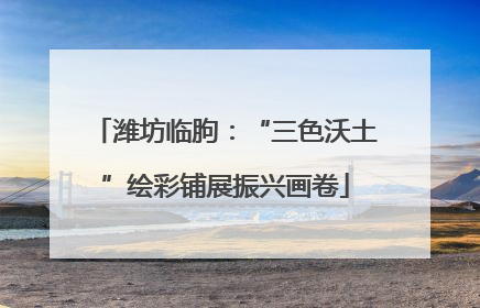 潍坊临朐：“三色沃土”绘彩铺展振兴画卷