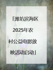 潍坊滨海区2025年农村公益电影放映活动启动