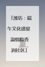 潍坊：端午文化盛宴 温情粽香润社区