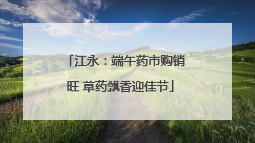 江永：端午药市购销旺 草药飘香迎佳节