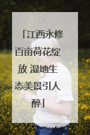 江西永修百亩荷花绽放 湿地生态美景引人醉