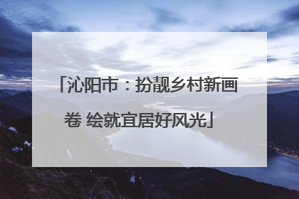 沁阳市：扮靓乡村新画卷 绘就宜居好风光
