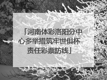 河南体彩洛阳分中心多举措筑牢世俱杯责任彩票防线