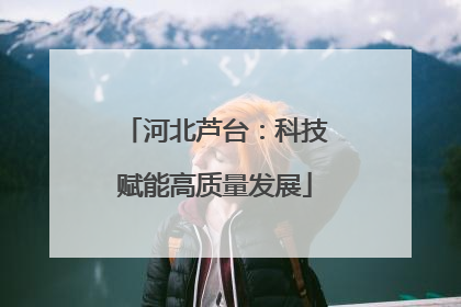 河北芦台：科技赋能高质量发展