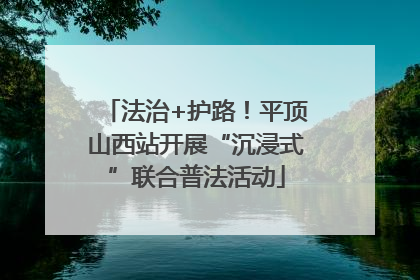 法治+护路！平顶山西站开展“沉浸式”联合普法活动