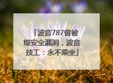 波音787曾被爆安全漏洞，波音技工：永不乘坐