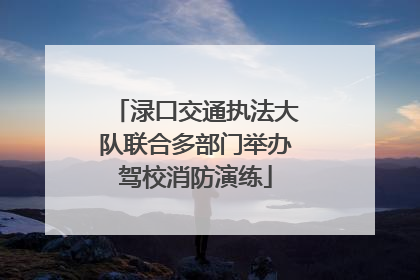 渌口交通执法大队联合多部门举办驾校消防演练