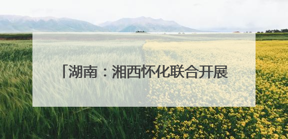 湖南：湘西怀化联合开展改善生态环境民主监督