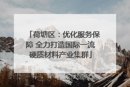 荷塘区：优化服务保障 全力打造国际一流硬质材料产业集群