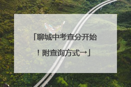 聊城中考查分开始！附查询方式→