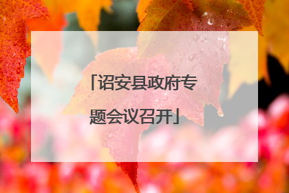 诏安县政府专题会议召开