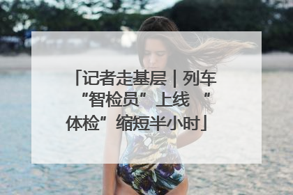 记者走基层｜列车“智检员”上线 “体检”缩短半小时