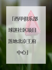 西甲俱乐部球迷社区项目落地北京王府中心