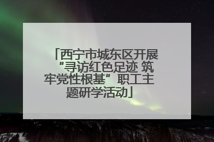 西宁市城东区开展“寻访红色足迹 筑牢党性根基”职工主题研学活动