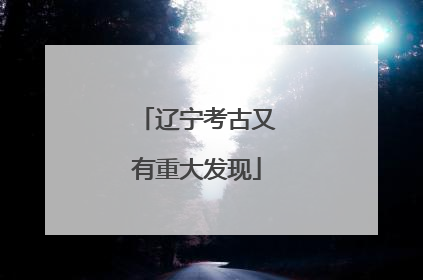 辽宁考古又有重大发现
