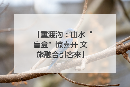 重渡沟：山水“盲盒”惊喜开 文旅融合引客来