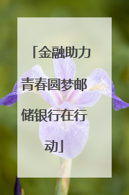 金融助力青春圆梦邮储银行在行动