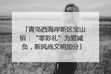 青岛西海岸新区宝山镇：“零彩礼”为爱减负，新风尚文明加分