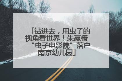 钻进去，用虫子的视角看世界！朱赢椿“虫子电影院”落户南京幼儿园