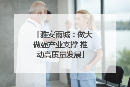 雅安雨城：做大做强产业支撑 推动高质量发展