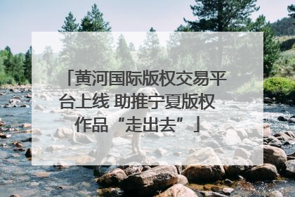 黄河国际版权交易平台上线 助推宁夏版权作品“走出去”