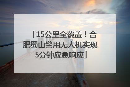 15公里全覆盖！合肥蜀山警用无人机实现5分钟应急响应