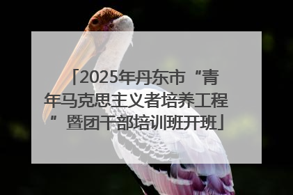 2025年丹东市“青年马克思主义者培养工程”暨团干部培训班开班