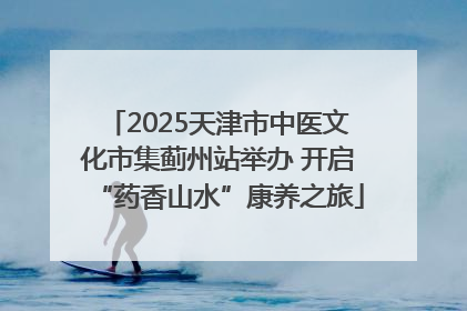 2025天津市中医文化市集蓟州站举办 开启“药香山水”康养之旅