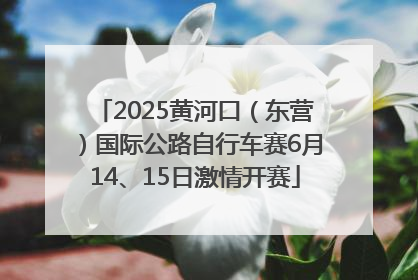 2025黄河口（东营）国际公路自行车赛6月14、15日激情开赛