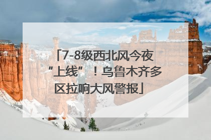 7-8级西北风今夜“上线”！乌鲁木齐多区拉响大风警报