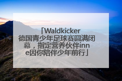 Waldkicker德国青少年足球赛圆满闭幕，指定营养伙伴inne因你陪伴少年前行